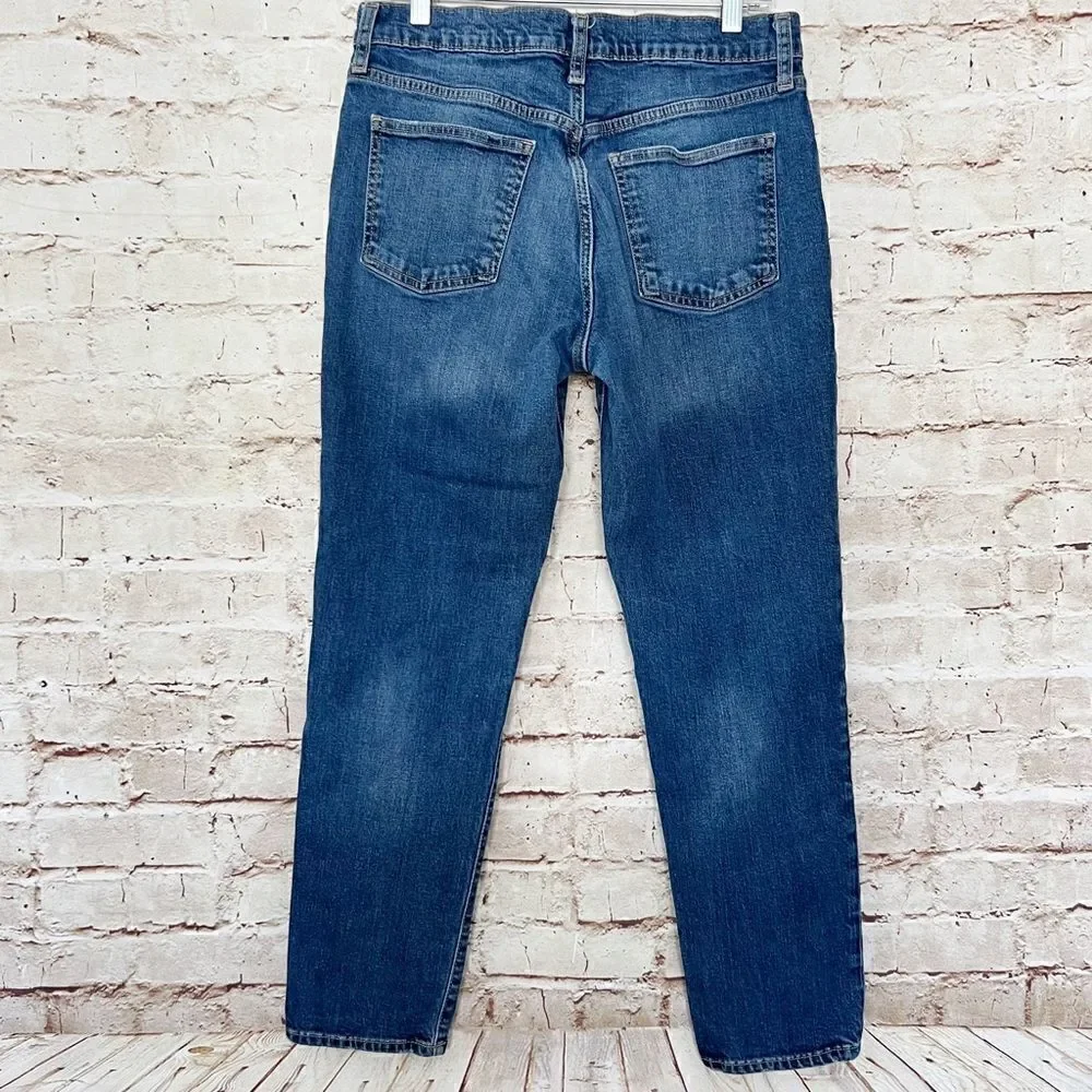Gap denim girlfriend distressed jeans